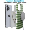 image:imageCasely iPhone 15 Plus Case  Weve Peaked  Aprs Ski Mountains  Compatible with MagSafe  Classic Ultra Slim DesignChecked Twice  Green Plaid