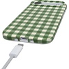 image:imageCasely iPhone 15 Plus Case  Weve Peaked  Aprs Ski Mountains  Compatible with MagSafe  Classic Ultra Slim DesignChecked Twice  Green Plaid