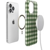 image:imageCasely iPhone 15 Plus Case  Weve Peaked  Aprs Ski Mountains  Compatible with MagSafe  Classic Ultra Slim DesignChecked Twice  Green Plaid
