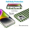 image:imageCasely iPhone 15 Plus Case  Weve Peaked  Aprs Ski Mountains  Compatible with MagSafe  Classic Ultra Slim DesignChecked Twice  Green Plaid