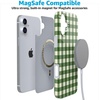 image:imageCasely iPhone 15 Plus Case  Weve Peaked  Aprs Ski Mountains  Compatible with MagSafe  Classic Ultra Slim DesignChecked Twice  Green Plaid