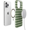 image:imageCasely iPhone 15 Plus Case  Weve Peaked  Aprs Ski Mountains  Compatible with MagSafe  Classic Ultra Slim DesignChecked Twice  Green Plaid