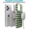 image:imageCasely iPhone 15 Plus Case  Weve Peaked  Aprs Ski Mountains  Compatible with MagSafe  Classic Ultra Slim DesignChecked Twice  Green Plaid
