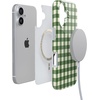image:imageCasely iPhone 15 Plus Case  Weve Peaked  Aprs Ski Mountains  Compatible with MagSafe  Classic Ultra Slim DesignChecked Twice  Green Plaid