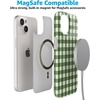 image:imageCasely iPhone 15 Plus Case  Weve Peaked  Aprs Ski Mountains  Compatible with MagSafe  Classic Ultra Slim DesignChecked Twice  Green Plaid