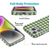 image:imageCasely iPhone 15 Plus Case  Weve Peaked  Aprs Ski Mountains  Compatible with MagSafe  Classic Ultra Slim DesignChecked Twice  Green Plaid