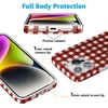 image:imageCasely iPhone 15 Plus Case  Weve Peaked  Aprs Ski Mountains  Compatible with MagSafe  Classic Ultra Slim DesignChecked Twice  Red Plaid