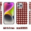 image:imageCasely iPhone 15 Plus Case  Weve Peaked  Aprs Ski Mountains  Compatible with MagSafe  Classic Ultra Slim DesignChecked Twice  Red Plaid