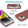 image:imageCasely iPhone 15 Plus Case  Weve Peaked  Aprs Ski Mountains  Compatible with MagSafe  Classic Ultra Slim DesignChecked Twice  Red Plaid
