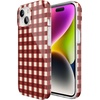 image:imageCasely iPhone 15 Plus Case  Weve Peaked  Aprs Ski Mountains  Compatible with MagSafe  Classic Ultra Slim DesignChecked Twice  Red Plaid