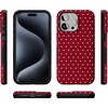image:imageCasely iPhone 15 Pro Case  On the Dot  Maroon Polka Dot  Bold Protective Design  MagSafe Compatible Design