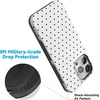 image:imageCasely iPhone 15 Pro Case  On the Dot  White Polka Dot  Bold Protective Design  Compatible with MagSafe