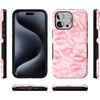 image:imageCasely iPhone 15 Pro Case  Sealed with a Kiss  Pink Lipstick  Bold Protective Design  Compatible with MagSafe
