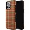 image:imageCasely iPhone 15 Pro Case  Spiced Chai  Fall Plaid  Bold Protective Design  MagSafe Compatible Design