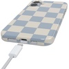 image:imageCasely iPhone 16 Case  Vibe Check  Pink Checkerboard  Compatible with MagSafe  Classic Ultra Slim DesignFit Check  Light Blue Checkerboard