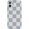 image:imageCasely iPhone 16 Case  Vibe Check  Pink Checkerboard  Compatible with MagSafe  Classic Ultra Slim DesignFit Check  Light Blue Checkerboard