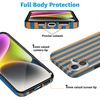 image:imageCasely iPhone 16 Case  Vibe Check  Pink Checkerboard  Compatible with MagSafe  Classic Ultra Slim DesignGo New York  Blue  Orange Stripes