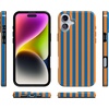 image:imageCasely iPhone 16 Case  Vibe Check  Pink Checkerboard  Compatible with MagSafe  Classic Ultra Slim DesignGo New York  Blue  Orange Stripes