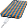 image:imageCasely iPhone 16 Case  Vibe Check  Pink Checkerboard  Compatible with MagSafe  Classic Ultra Slim DesignGo New York  Blue  Orange Stripes
