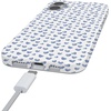 image:imageCasely iPhone 16 Case  Vibe Check  Pink Checkerboard  Compatible with MagSafe  Classic Ultra Slim DesignLovebug  Blue Hearts