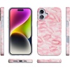 image:imageCasely iPhone 16 Case  Vibe Check  Pink Checkerboard  Compatible with MagSafe  Classic Ultra Slim DesignSealed with a Kiss  Pink Lipstick