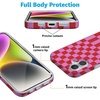 image:imageCasely iPhone 16 Case  Vibe Check  Pink Checkerboard  Compatible with MagSafe  Classic Ultra Slim DesignVibe Check  Pink Checkerboard
