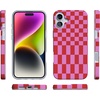 image:imageCasely iPhone 16 Case  Vibe Check  Pink Checkerboard  Compatible with MagSafe  Classic Ultra Slim DesignVibe Check  Pink Checkerboard