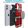 image:imageCasely iPhone 16 Plus Case  Blush Garden  Floral Doodle  Compatible with MagSafe  Classic Ultra Thin DesignAs if  Red Plaid