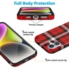 image:imageCasely iPhone 16 Plus Case  Blush Garden  Floral Doodle  Compatible with MagSafe  Classic Ultra Thin DesignAs if  Red Plaid