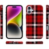 image:imageCasely iPhone 16 Plus Case  Blush Garden  Floral Doodle  Compatible with MagSafe  Classic Ultra Thin DesignAs if  Red Plaid