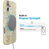 image:imageCasely iPhone 16 Plus Case  Blush Garden  Floral Doodle  Compatible with MagSafe  Classic Ultra Thin DesignBoho Blooms  Golden Floral