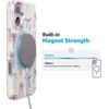 image:imageCasely iPhone 16 Plus Case  Blush Garden  Floral Doodle  Compatible with MagSafe  Classic Ultra Thin DesignCoquette Girlie  Pastel Bows