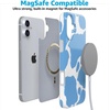 image:imageCasely iPhone 16 Plus Case  Blush Garden  Floral Doodle  Compatible with MagSafe  Classic Ultra Thin DesignCurrent MOOd  Light Blue Cow Print