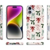 image:imageCasely iPhone 16 Plus Case  Blush Garden  Floral Doodle  Compatible with MagSafe  Classic Ultra Thin DesignFestive Girlie  Holiday Bows