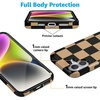 image:imageCasely iPhone 16 Plus Case  Blush Garden  Floral Doodle  Compatible with MagSafe  Classic Ultra Thin DesignFit Check  Black  Brown Checkerboard