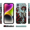 image:imageCasely iPhone 16 Plus Case  Blush Garden  Floral Doodle  Compatible with MagSafe  Classic Ultra Thin DesignForever Grateful  Grateful Dead Skeleton Floral