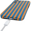 image:imageCasely iPhone 16 Plus Case  Blush Garden  Floral Doodle  Compatible with MagSafe  Classic Ultra Thin DesignGo New York  Blue  Orange Stripes