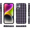image:imageCasely iPhone 16 Plus Case  Blush Garden  Floral Doodle  Compatible with MagSafe  Classic Ultra Thin DesignHarlequin Midnight Diamond  Black and Purple
