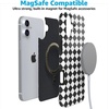 image:imageCasely iPhone 16 Plus Case  Blush Garden  Floral Doodle  Compatible with MagSafe  Classic Ultra Thin DesignHarlequin Salem Diamond  Black and White