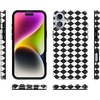 image:imageCasely iPhone 16 Plus Case  Blush Garden  Floral Doodle  Compatible with MagSafe  Classic Ultra Thin DesignHarlequin Salem Diamond  Black and White
