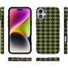 image:imageCasely iPhone 16 Plus Case  Blush Garden  Floral Doodle  Compatible with MagSafe  Classic Ultra Thin DesignHarlequin Wicked Diamond  Black and Green