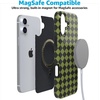 image:imageCasely iPhone 16 Plus Case  Blush Garden  Floral Doodle  Compatible with MagSafe  Classic Ultra Thin DesignHarlequin Wicked Diamond  Black and Green