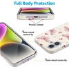 image:imageCasely iPhone 16 Plus Case  Blush Garden  Floral Doodle  Compatible with MagSafe  Classic Ultra Thin DesignHeart Flutters  Butterfly