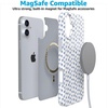 image:imageCasely iPhone 16 Plus Case  Blush Garden  Floral Doodle  Compatible with MagSafe  Classic Ultra Thin DesignLovebug  Blue Hearts