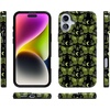 image:imageCasely iPhone 16 Plus Case  Blush Garden  Floral Doodle  Compatible with MagSafe  Classic Ultra Thin DesignMystic Moths  Green Twilight