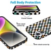 image:imageCasely iPhone 16 Plus Case  Blush Garden  Floral Doodle  Compatible with MagSafe  Classic Ultra Thin DesignOld Skool  Retro Checkerboard