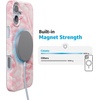 image:imageCasely iPhone 16 Plus Case  Blush Garden  Floral Doodle  Compatible with MagSafe  Classic Ultra Thin DesignSealed with a Kiss  Pink Lipstick