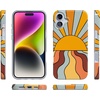 image:imageCasely iPhone 16 Plus Case  Blush Garden  Floral Doodle  Compatible with MagSafe  Classic Ultra Thin DesignShine On  Retro Sunset