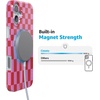 image:imageCasely iPhone 16 Plus Case  Blush Garden  Floral Doodle  Compatible with MagSafe  Classic Ultra Thin DesignVibe Check  Pink Checkerboard