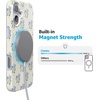 image:imageCasely iPhone 16 Plus Case  Blush Garden  Floral Doodle  Compatible with MagSafe  Classic Ultra Thin DesignVintage Garden  Blue Hydrangea